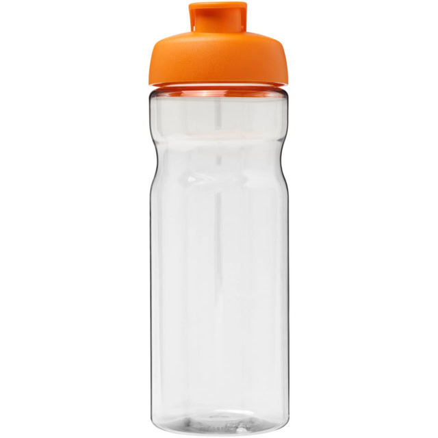 H2O Active® Base Tritan™ 650 ml Sportflasche mit Klappdeckel - transparent klar - Vorderseite