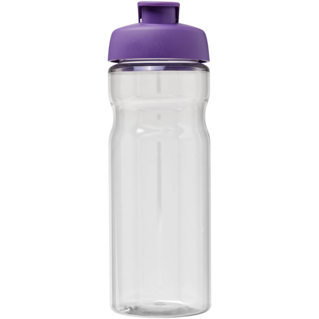 H2O Active® Base Tritan™ 650 ml Sportflasche mit Klappdeckel - transparent klar - Vorderseite