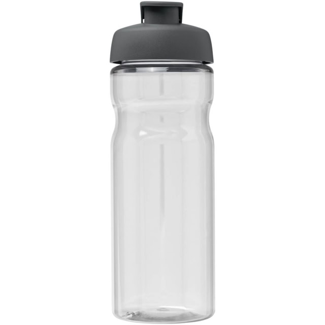 H2O Active® Base Tritan™ 650 ml Sportflasche mit Klappdeckel - transparent klar - Vorderseite