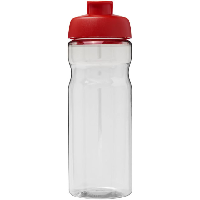 H2O Active® Base Tritan™ 650 ml Sportflasche mit Klappdeckel - transparent klar - Vorderseite