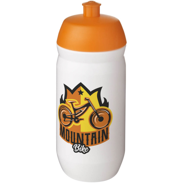 HydroFlex™ 500 ml Squeezy Sportflasche - orange - Logo 1