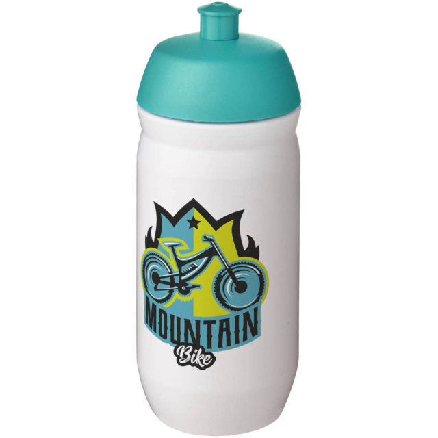 HydroFlex™ 500 ml Squeezy Sportflasche - aquablau - Logo 1