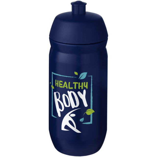 HydroFlex™ 500 ml Squeezy Sportflasche - blau - Logo 1