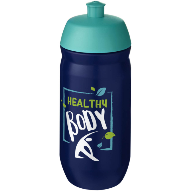 HydroFlex™ 500 ml Squeezy Sportflasche - aquablau - Logo 1