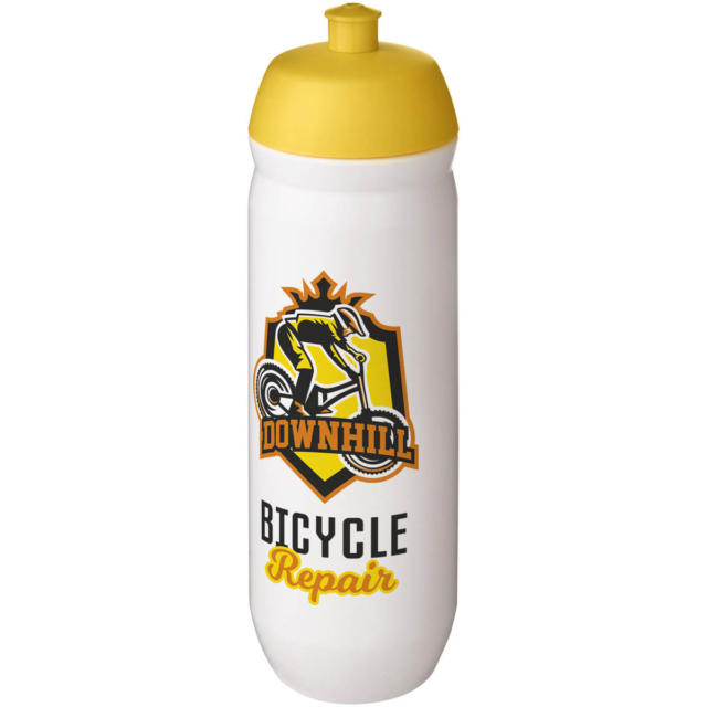 HydroFlex™ 750 ml Squeezy Sportflasche - gelb - Logo 1