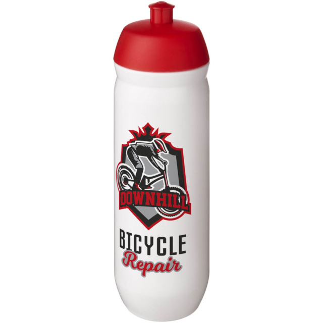 HydroFlex™ 750 ml Squeezy Sportflasche - rot - Logo 1