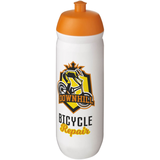 HydroFlex™ 750 ml Squeezy Sportflasche - orange - Logo 1