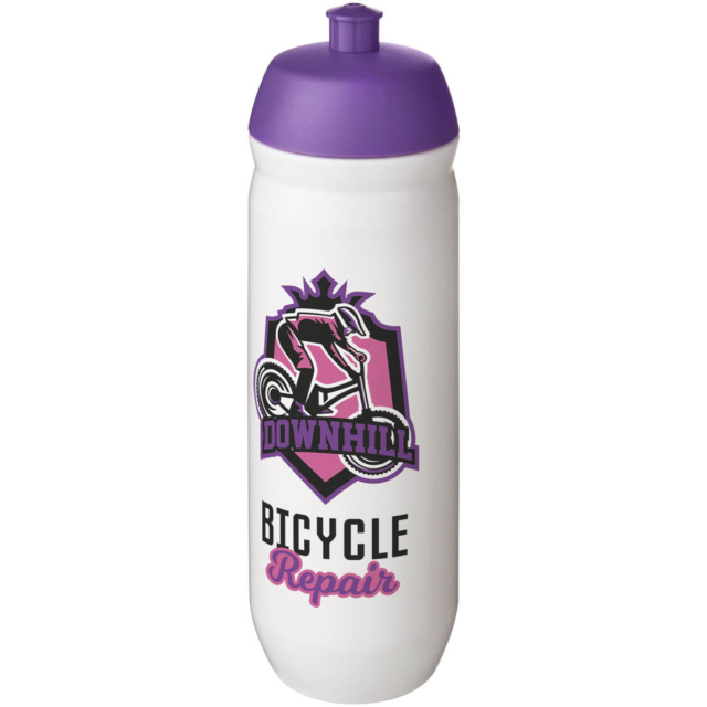 HydroFlex™ 750 ml Squeezy Sportflasche - lila - Logo 1