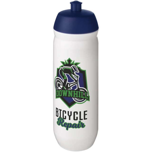 HydroFlex™ 750 ml Squeezy Sportflasche - blau - Logo 1