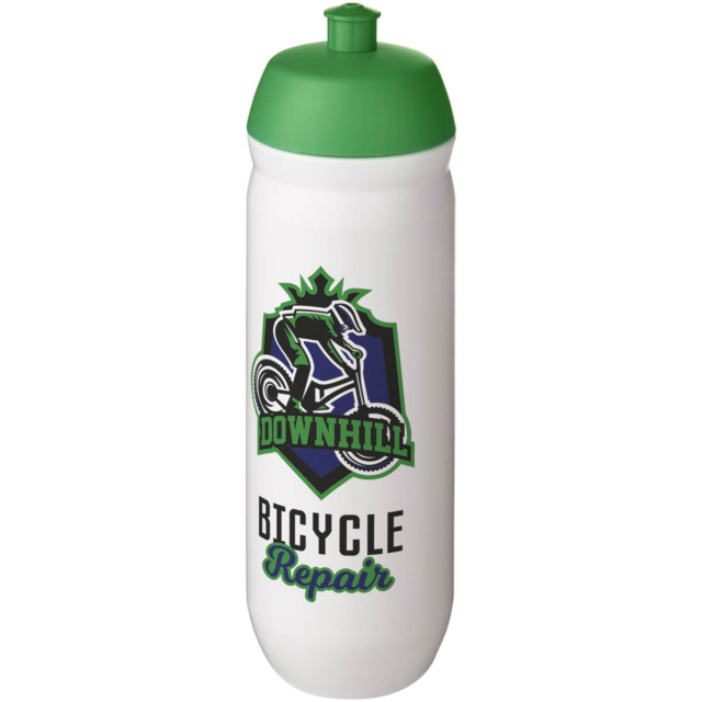 HydroFlex™ 750 ml Squeezy Sportflasche - grün - Logo 1