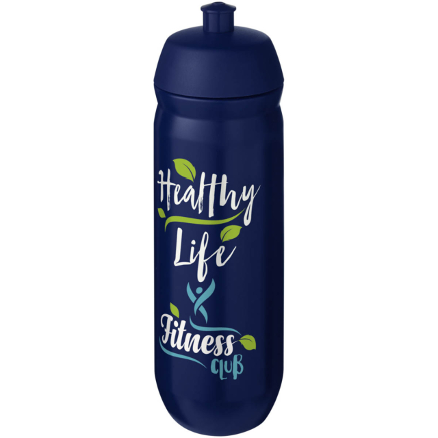 HydroFlex™ 750 ml Squeezy Sportflasche - blau - Logo 1