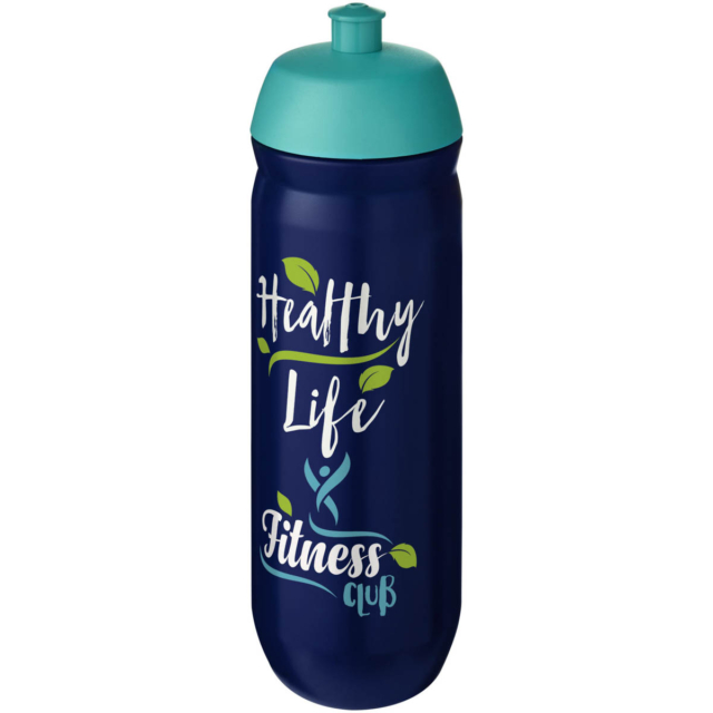 HydroFlex™ 750 ml Squeezy Sportflasche - aquablau - Logo 1