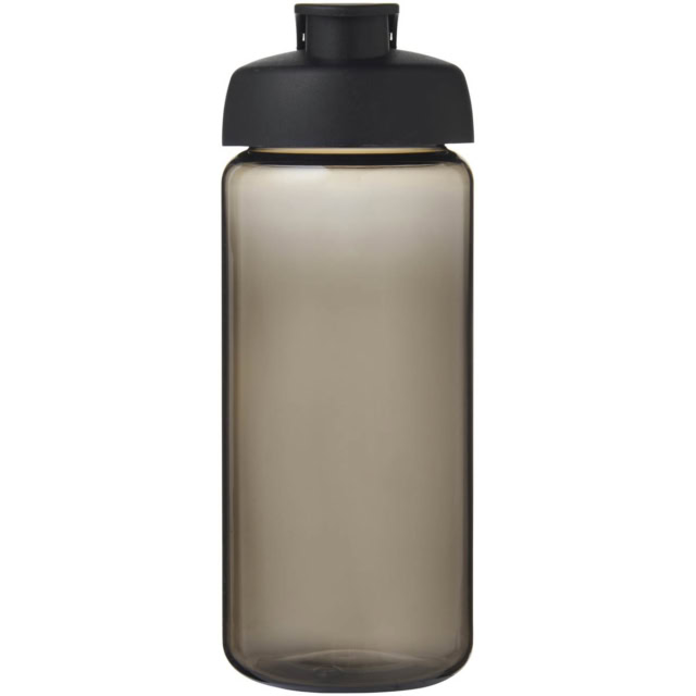 H2O Active® Octave Tritan™ 600-ml-Sportflasche mit Klappdeckel - kohle - Vorderseite