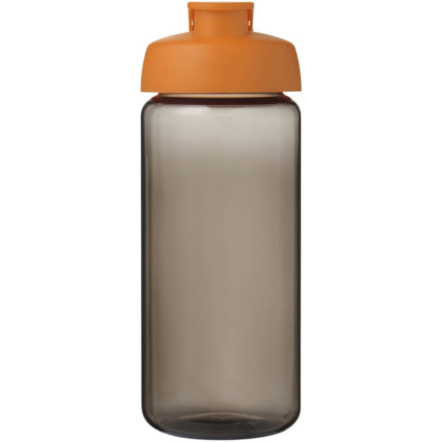 H2O Active® Octave Tritan™ 600-ml-Sportflasche mit Klappdeckel - kohle - Vorderseite