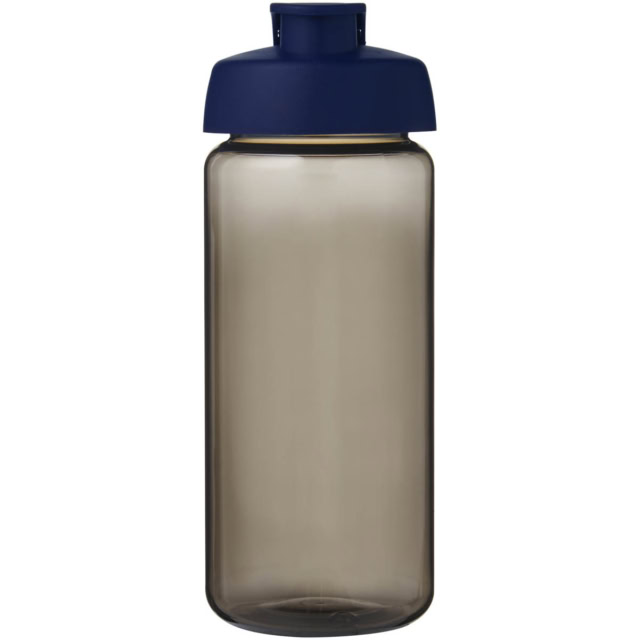 H2O Active® Octave Tritan™ 600-ml-Sportflasche mit Klappdeckel - kohle - Vorderseite