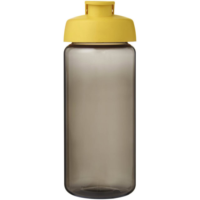 H2O Active® Octave Tritan™ 600-ml-Sportflasche mit Klappdeckel - kohle - Vorderseite