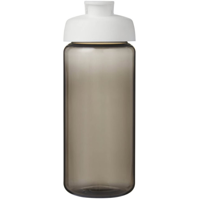 H2O Active® Octave Tritan™ 600-ml-Sportflasche mit Klappdeckel - kohle - Vorderseite