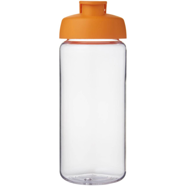 H2O Active® Octave Tritan™ 600-ml-Sportflasche mit Klappdeckel - transparent klar - Vorderseite