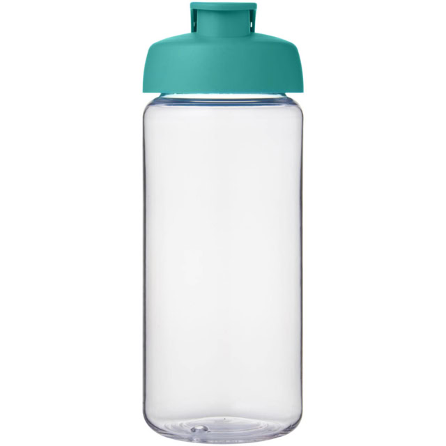 H2O Active® Octave Tritan™ 600-ml-Sportflasche mit Klappdeckel - transparent klar - Vorderseite