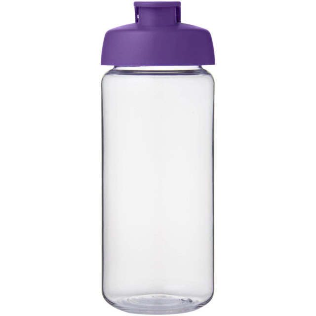 H2O Active® Octave Tritan™ 600-ml-Sportflasche mit Klappdeckel - transparent klar - Vorderseite