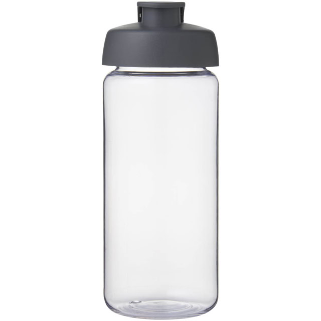 H2O Active® Octave Tritan™ 600-ml-Sportflasche mit Klappdeckel - transparent klar - Vorderseite