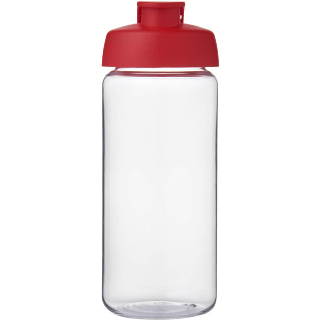 H2O Active® Octave Tritan™ 600-ml-Sportflasche mit Klappdeckel - transparent klar - Vorderseite