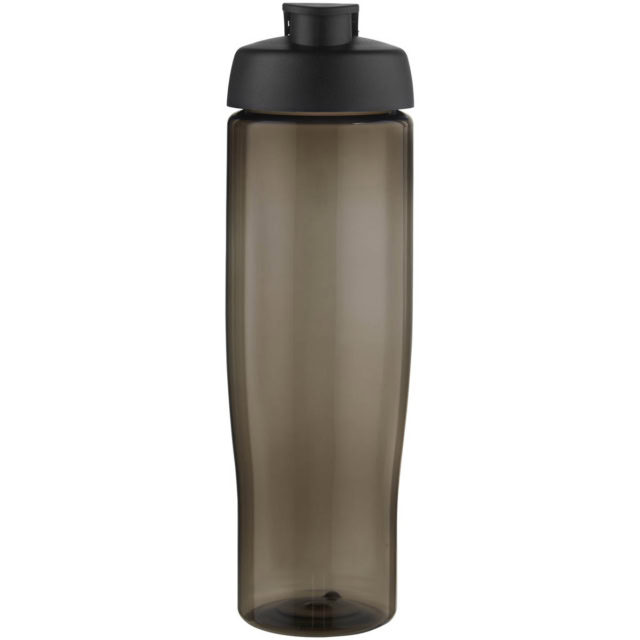 H2O Active® Eco Tempo 700 ml Sportflasche mit Klappdeckel - schwarz - Vorderseite