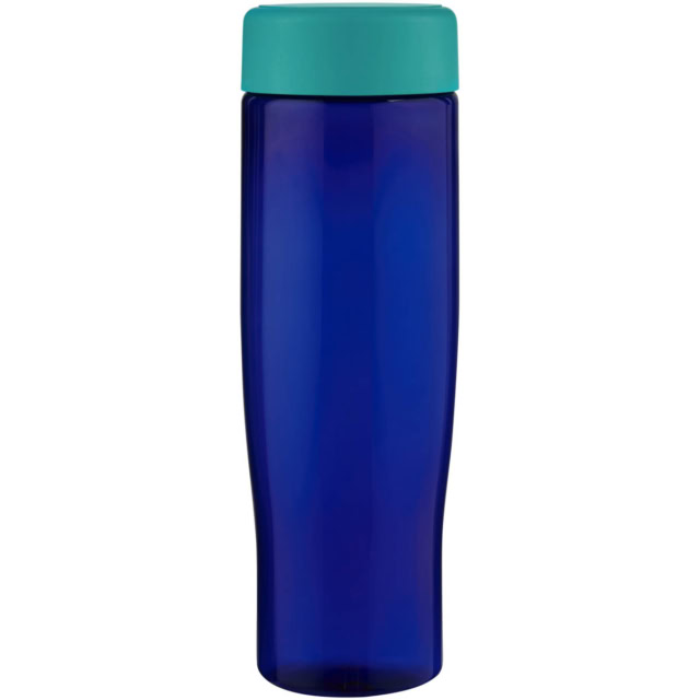 H2O Active® Eco Tempo 700 ml Wasserflasche mit Drehdeckel - aquablau - Vorderseite