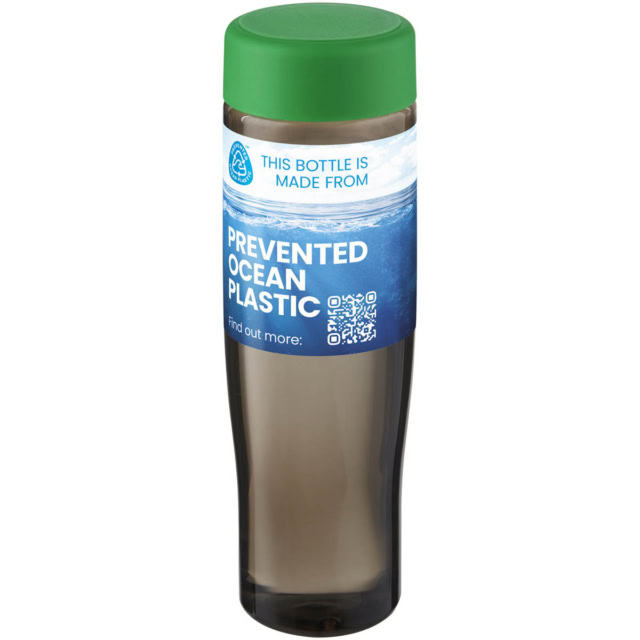 H2O Active® Eco Tempo 700 ml Wasserflasche mit Drehdeckel - grün - Logo 1