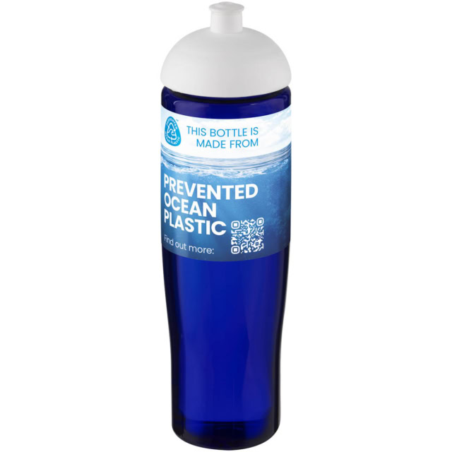 H2O Active® Eco Tempo 700 ml Sportflasche mit Stülpdeckel - weiss - Logo 1