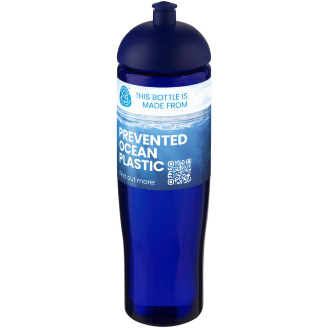 H2O Active® Eco Tempo 700 ml Sportflasche mit Stülpdeckel - blau - Logo 1