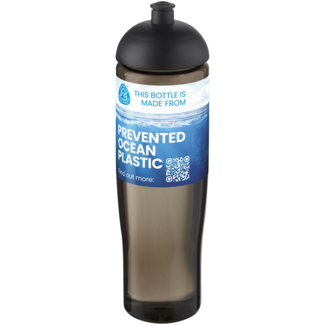 H2O Active® Eco Tempo 700 ml Sportflasche mit Stülpdeckel - schwarz - Logo 1