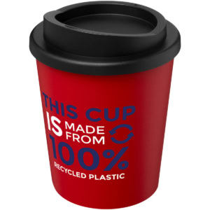 Americano® Espresso 250 ml recycelter Isolierbecher - rot - Logo 1
