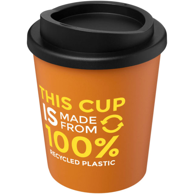 Americano® Espresso 250 ml recycelter Isolierbecher - orange - Logo 1