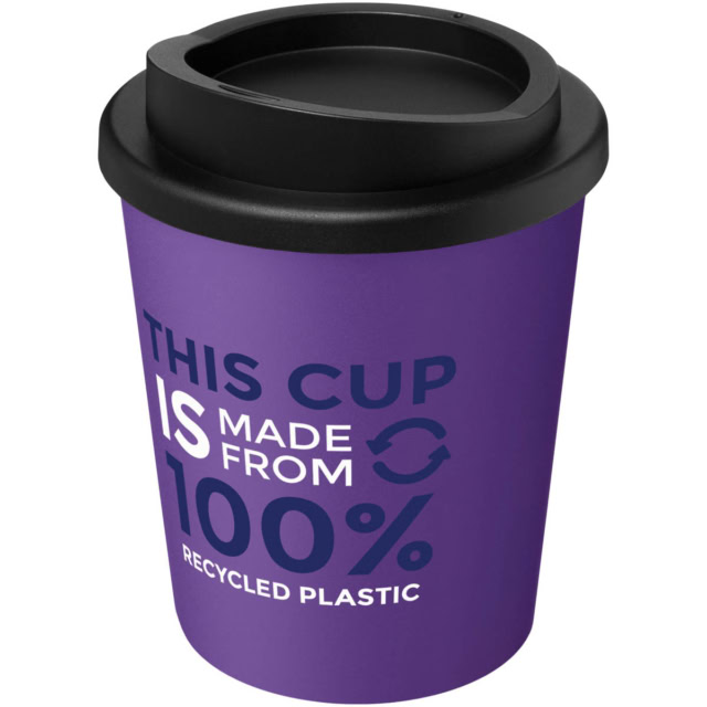 Americano® Espresso 250 ml recycelter Isolierbecher - lila - Logo 1