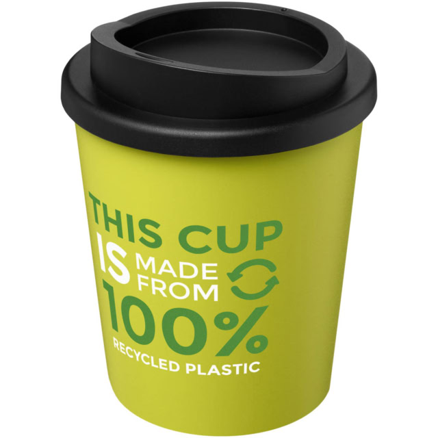 Americano® Espresso 250 ml recycelter Isolierbecher - limone - Logo 1