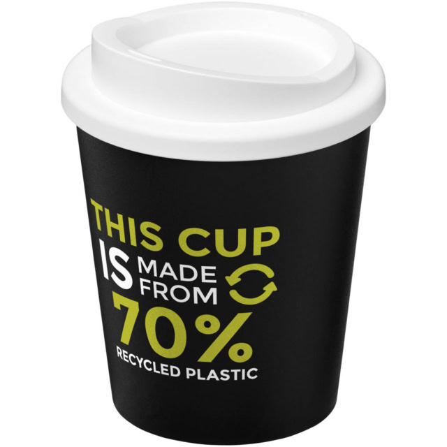 Americano® Espresso Eco 250 ml recycelter Isolierbecher - schwarz - Logo 1