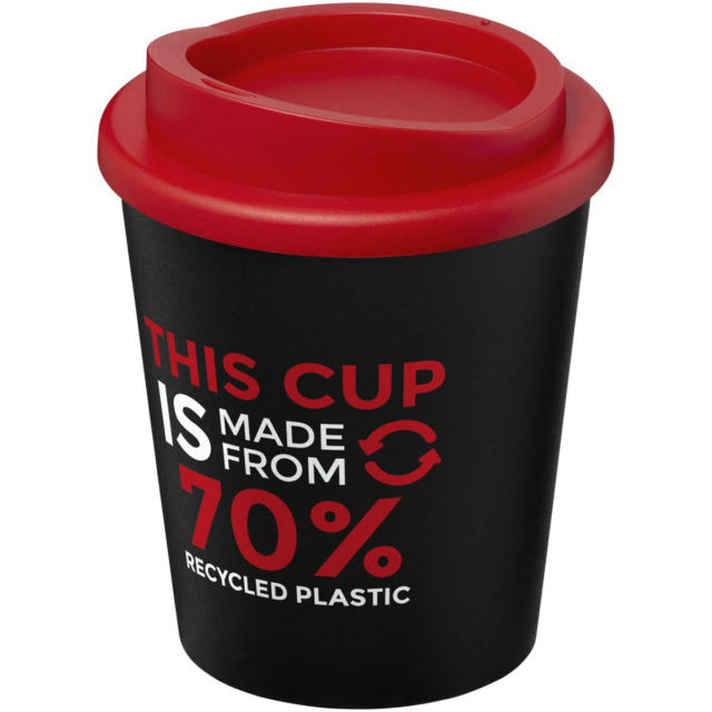 Americano® Espresso Eco 250 ml recycelter Isolierbecher - schwarz - Logo 1