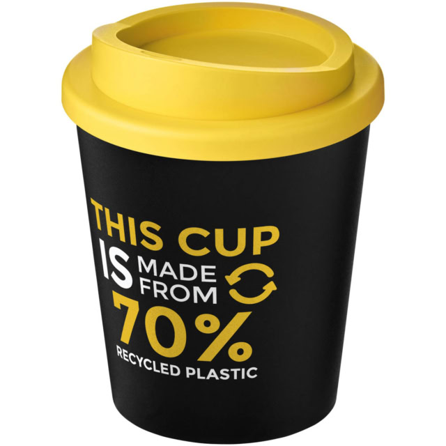 Americano® Espresso Eco 250 ml recycelter Isolierbecher - schwarz - Logo 1