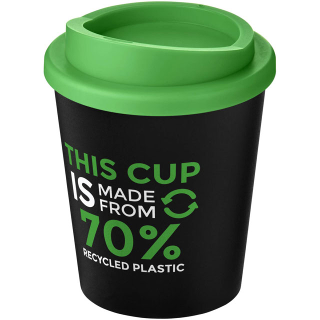 Americano® Espresso Eco 250 ml recycelter Isolierbecher - schwarz - Logo 1