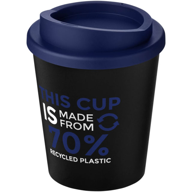 Americano® Espresso Eco 250 ml recycelter Isolierbecher - schwarz - Logo 1