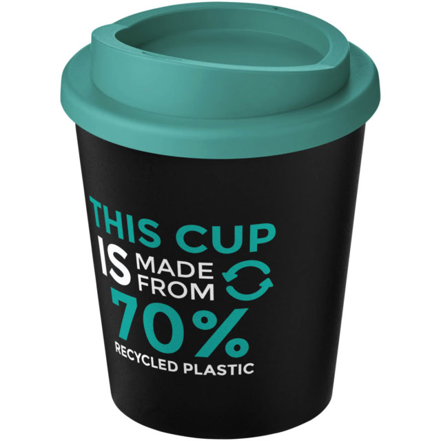 Americano® Espresso Eco 250 ml recycelter Isolierbecher - schwarz - Logo 1