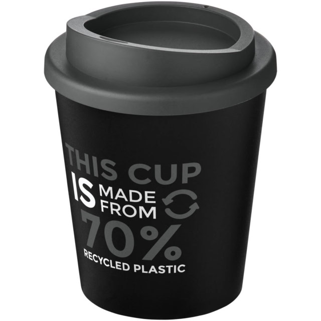 Americano® Espresso Eco 250 ml recycelter Isolierbecher - schwarz - Logo 1