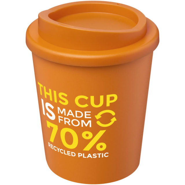 Americano® Espresso Eco 250 ml recycelter Isolierbecher - orange - Logo 1