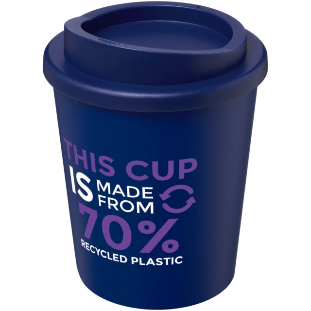 Americano® Espresso Eco 250 ml recycelter Isolierbecher - blau - Logo 1