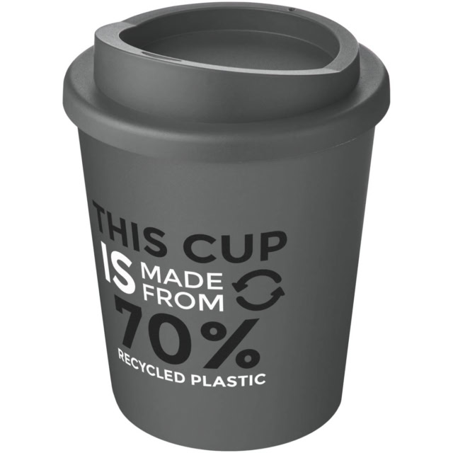 Americano® Espresso Eco 250 ml recycelter Isolierbecher - grau - Logo 1