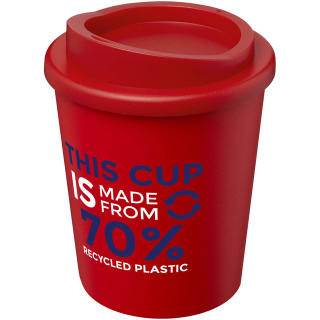 Americano® Espresso Eco 250 ml recycelter Isolierbecher - rot - Logo 1