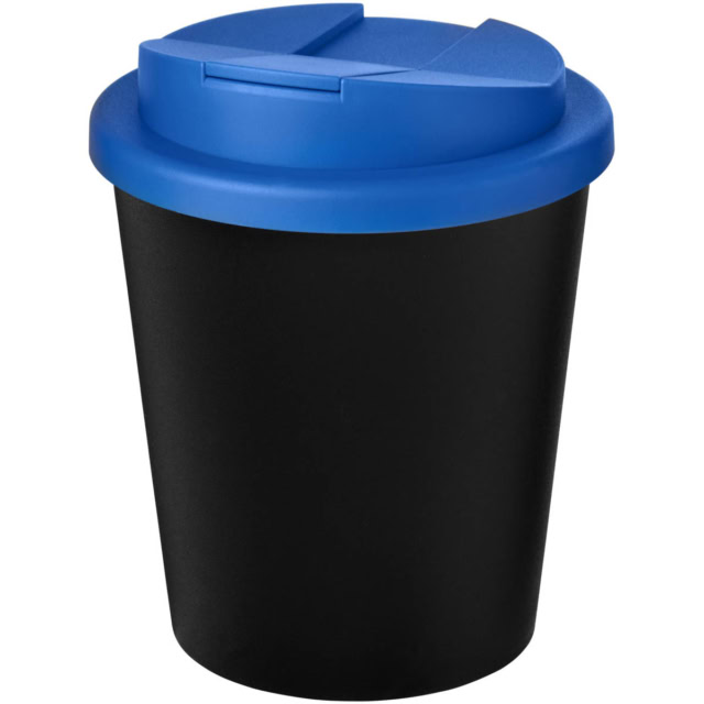 Americano® Espresso Eco 250 ml recycelter Isolierbecher mit auslaufsicherem Deckel - schwarz - Hauptfoto