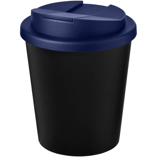 Americano® Espresso Eco 250 ml recycelter Isolierbecher mit auslaufsicherem Deckel - schwarz - Hauptfoto