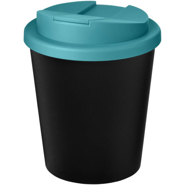 Americano® Espresso Eco 250 ml recycelter Isolierbecher mit auslaufsicherem Deckel - schwarz - Hauptfoto